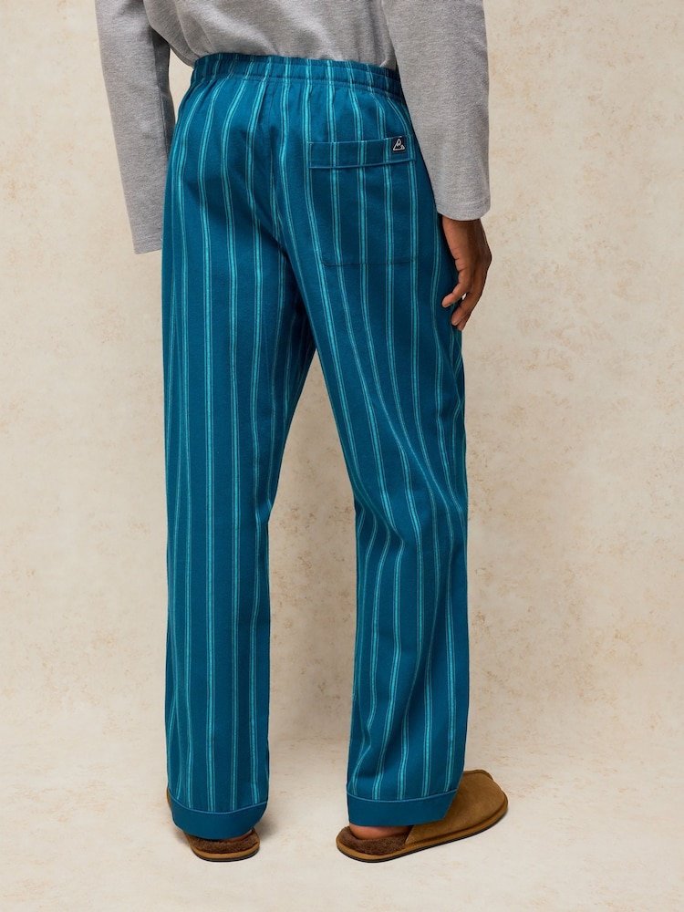 White Stuff Blue Wells Stripe  Pyjama Bottoms - Image 2 of 6
