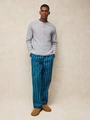 White Stuff Blue Wells Stripe  Pyjama Bottoms - Image 3 of 6