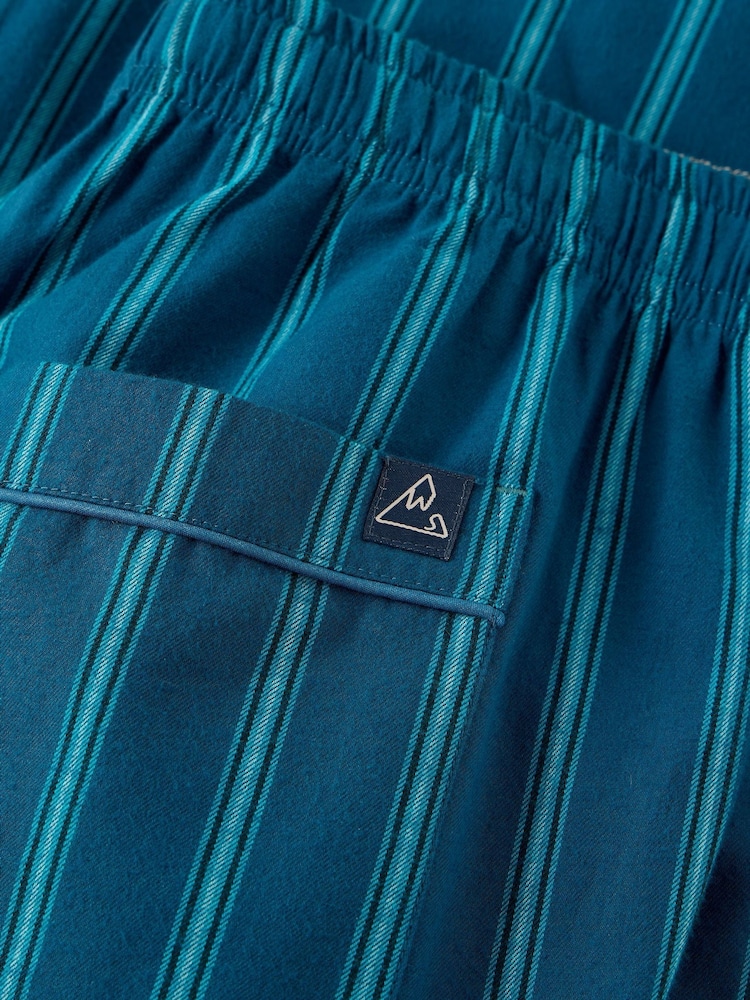 White Stuff Blue Wells Stripe  Pyjama Bottoms - Image 6 of 6