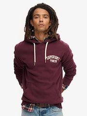 Superdry Fig Purple Tattoo Back Graphic Loose Hoodie - Image 1 of 7