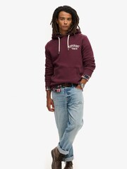 Superdry Fig Purple Tattoo Back Graphic Loose Hoodie - Image 4 of 7