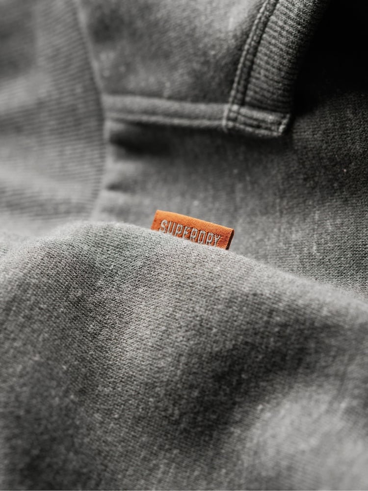 Superdry Storm Grey Heather Neon Graphic Zip Hoodie - Image 4 of 5