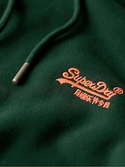 Superdry Green Enamel Essential Slim Fit Logo Hoodie - Image 6 of 6