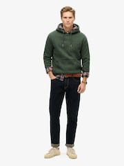 Superdry Green Deep Forest Marl Essential Slim Fit Logo Hoodie - Image 2 of 6
