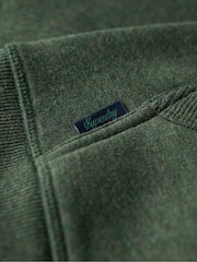 Superdry Green Deep Forest Marl Essential Slim Fit Logo Hoodie - Image 5 of 6