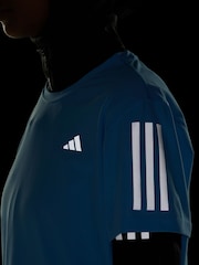 adidas Blue Own The Run T-Shirt - Image 6 of 7