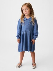 Gap Blue CashSoft Collared Dress (6mths-5yrs) - Image 1 of 3