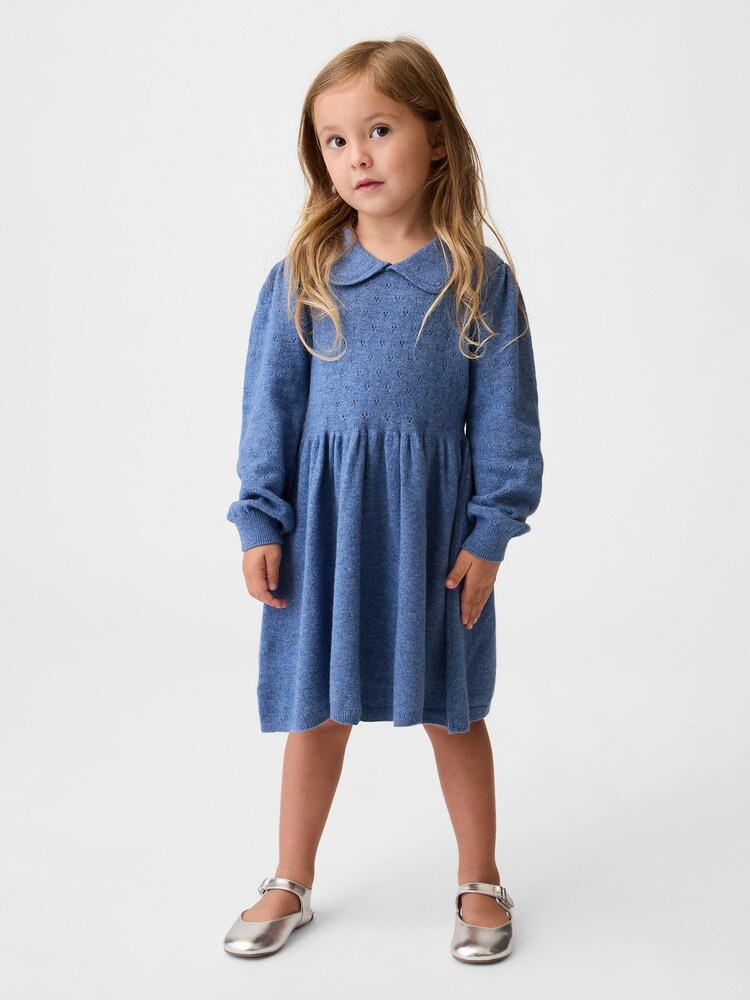 Gap Blue CashSoft Collared Dress (6mths-5yrs) - Image 1 of 3