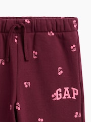 Gap Burgundy Cherry Relaxed Logo Joggers (4-13yrs) - Image 3 of 3