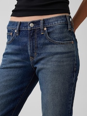 Gap Dark Wash Mid Rise Relaxed Flare Jeans - Image 5 of 5