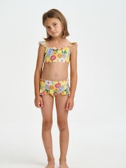Żółte bikini Nicole Miller z kwiatowym motywem - Image 1 of 3