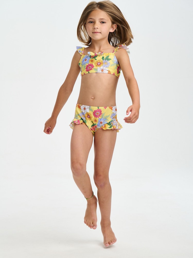 Żółte bikini Nicole Miller z kwiatowym motywem - Image 2 of 3