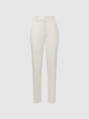 Reiss Off White Mila Slim Fit Wool Blend Suit Trousers - Image 2 of 5