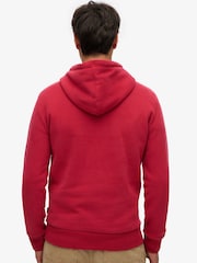 Superdry Garnet Red Embossed Vintage Logo Hoodie - Image 2 of 6