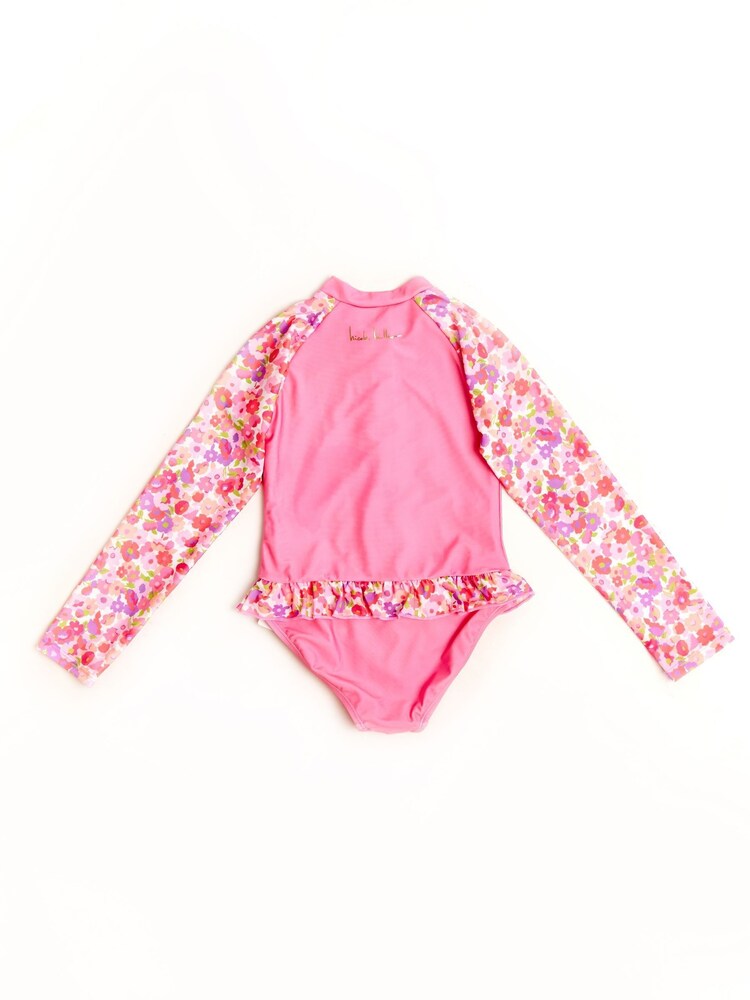 Nicole Miller Pink Long Sleeves Rash Guard - Image 2 of 5 Nicole Miller Pink Long Sleeves Rash Guard - Image 2 of 5