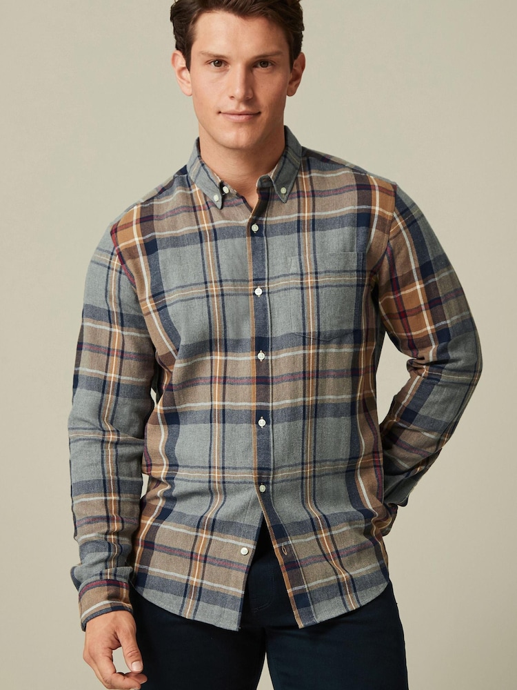 Grey Check Long Sleeve Shirt - Image 1 of 7
