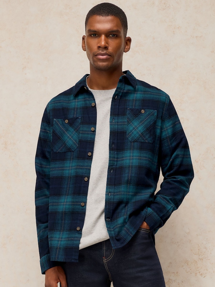 White Stuff Blue Heywood Check Shirt - Image 1 of 6