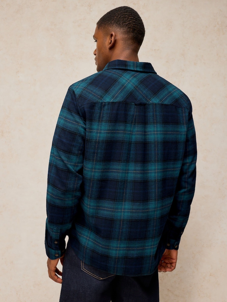 White Stuff Blue Heywood Check Shirt - Image 2 of 6