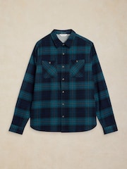 White Stuff Blue Heywood Check Shirt - Image 5 of 6