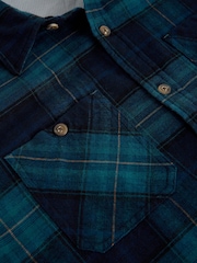White Stuff Blue Heywood Check Shirt - Image 6 of 6
