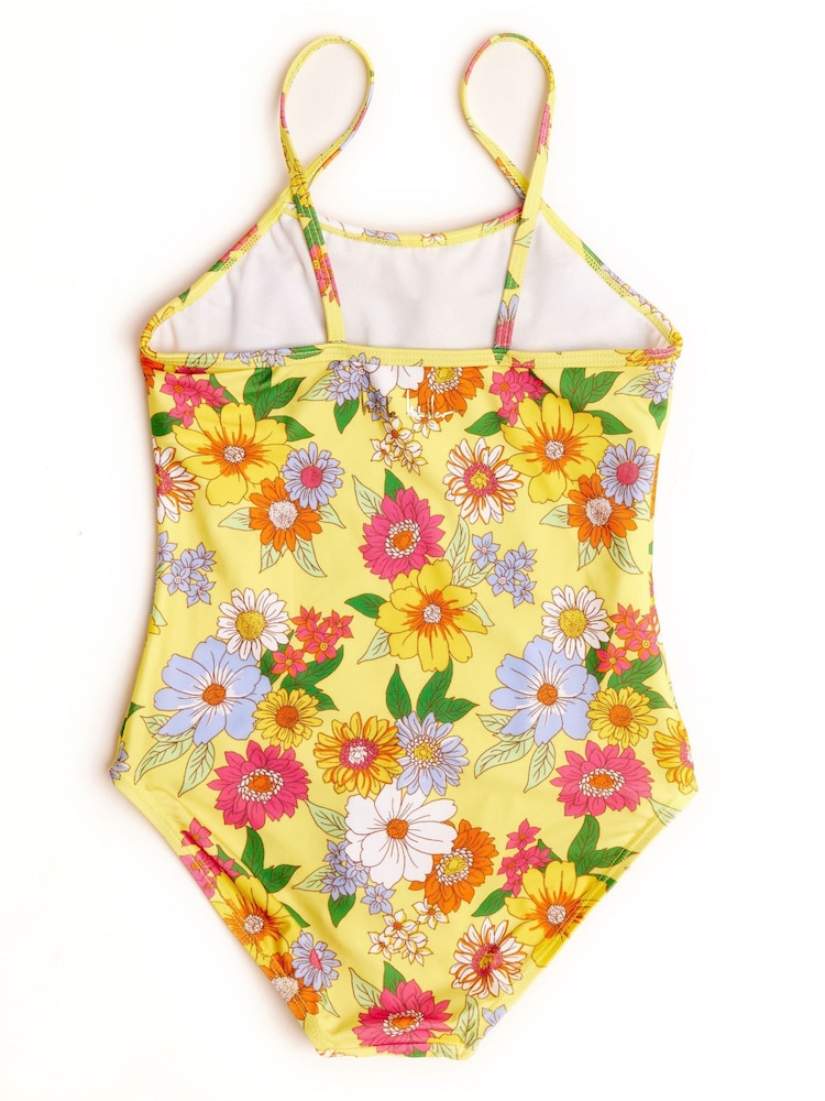 Nicole Miller Yellow Tulle Swimsuit - Image 2 of 4