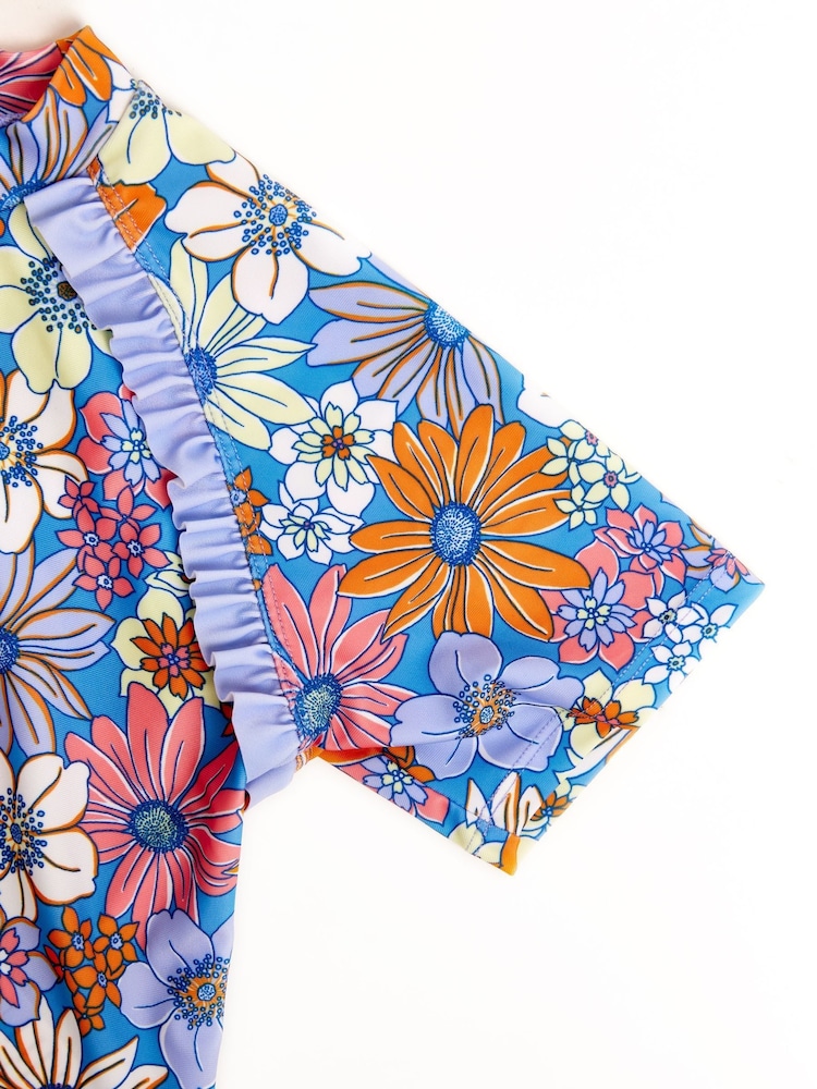 Set bluză și pantaloni scurți cu protecție solară Nicole Miller Purpuriu - Image 4 of 5