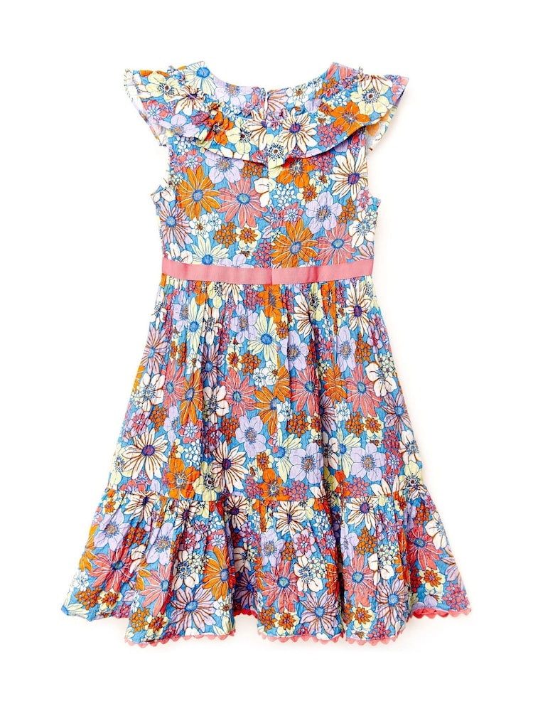 Nicole Miller Purple 100% Cotton Dress - Image 2 of 4