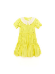 Nicole Miller Yellow 100% Cotton Dress - Image 1 of 5