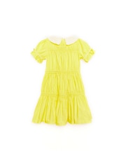 Nicole Miller Yellow 100% Cotton Dress - Image 2 of 5