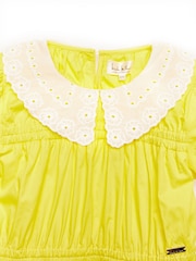 Nicole Miller Yellow 100% Cotton Dress - Image 3 of 5