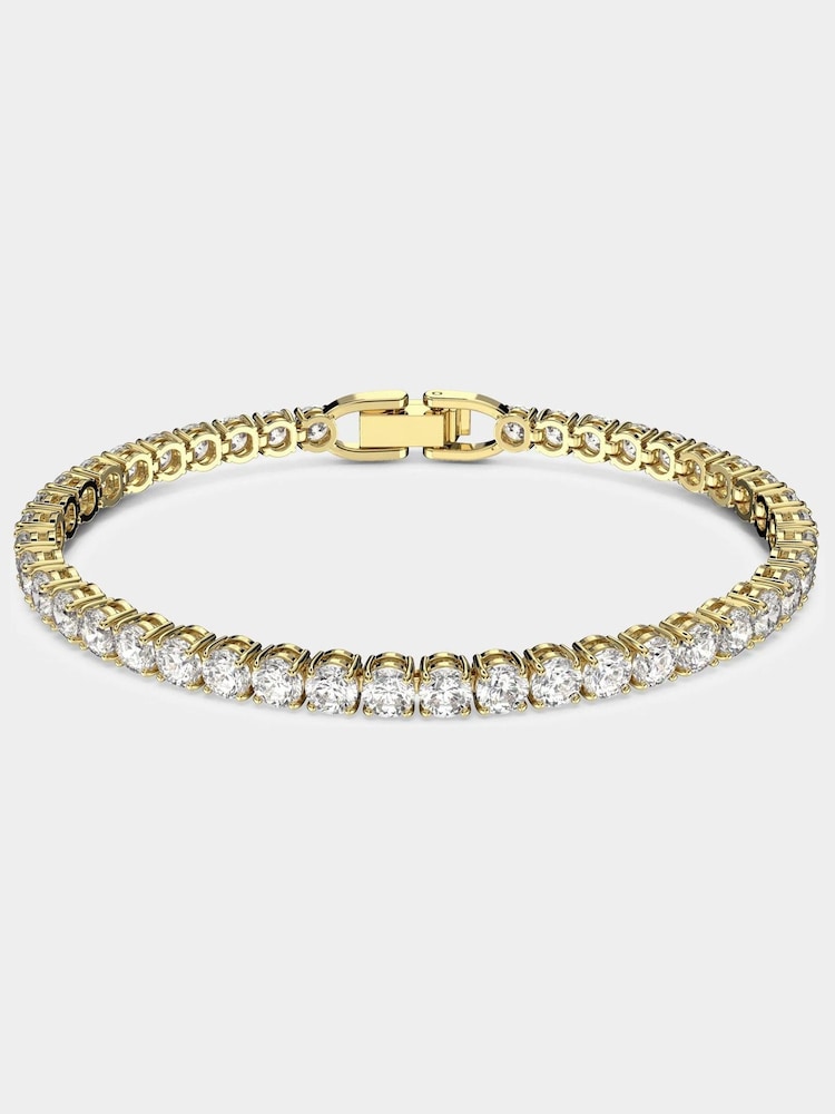 Swarovski Gold Tennis Bracelet - Image 1 of 5