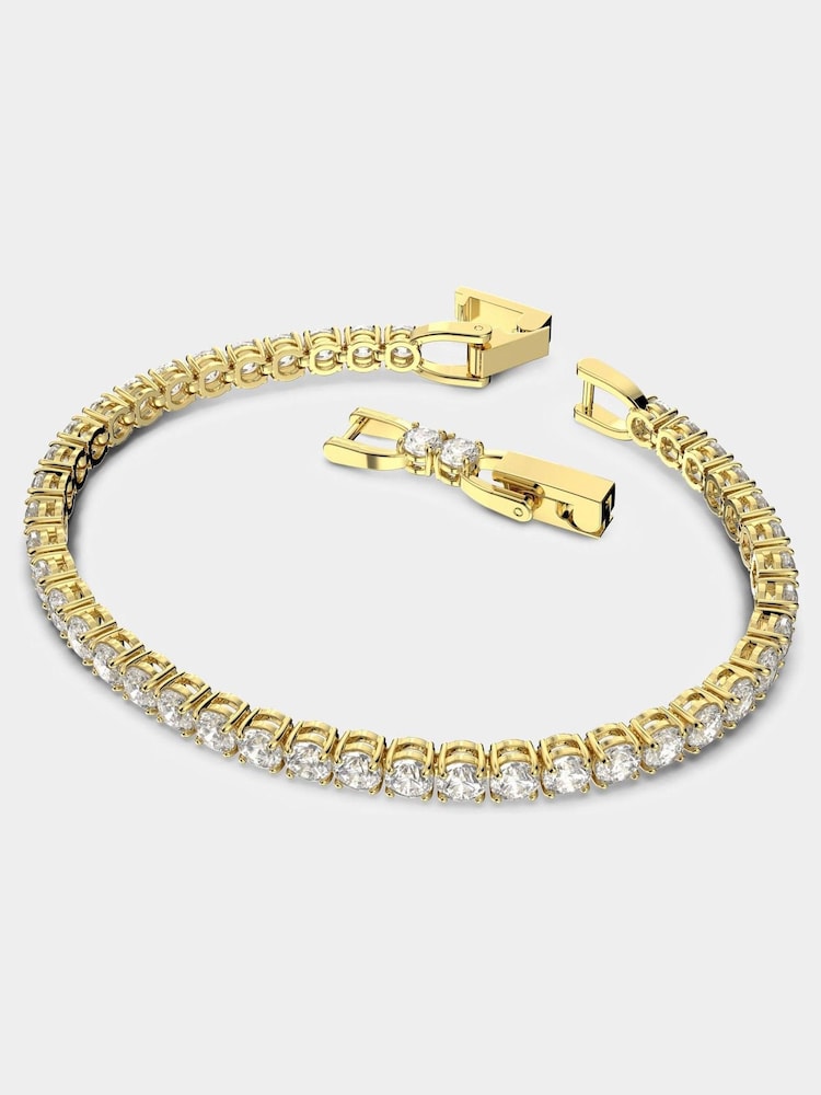Swarovski Gold Tennis Bracelet - Image 2 of 5