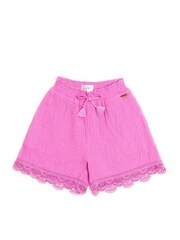 Nicole Miller Purple Seersucker 100% Cotton Shorts - Image 1 of 5
