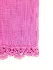 Nicole Miller Purple Seersucker 100% Cotton Shorts - Image 4 of 5