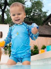Splash About Blue Long Sleeved Rash Top - Image 1 of 5