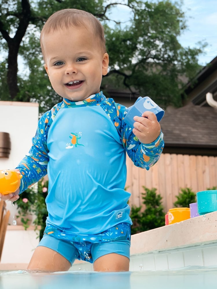 Splash About Blue Long Sleeved Rash Top - Image 1 of 5