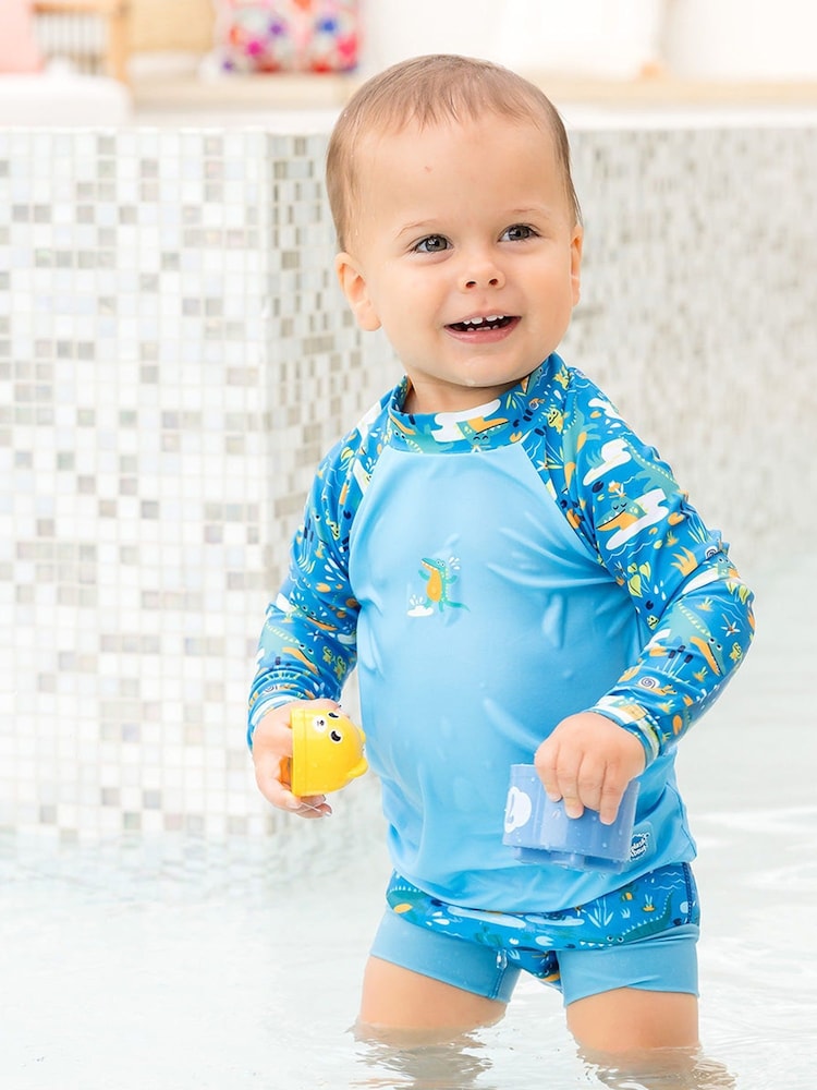 Splash About Blue Long Sleeved Rash Top - Image 2 of 5