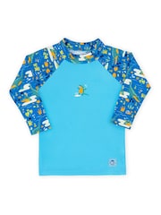 Splash About Blue Long Sleeved Rash Top - Image 4 of 5