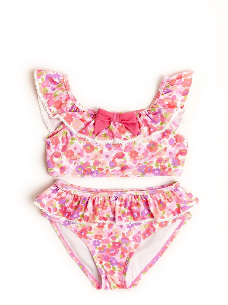 Nicole Miller Rosa Bikini-Set mit Blumenmuster - Bild 1 von 5