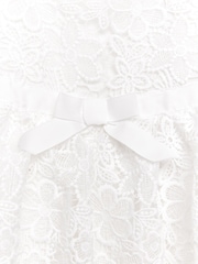 Nicole Miller Guipure Lace White Derss - Image 3 of 5
