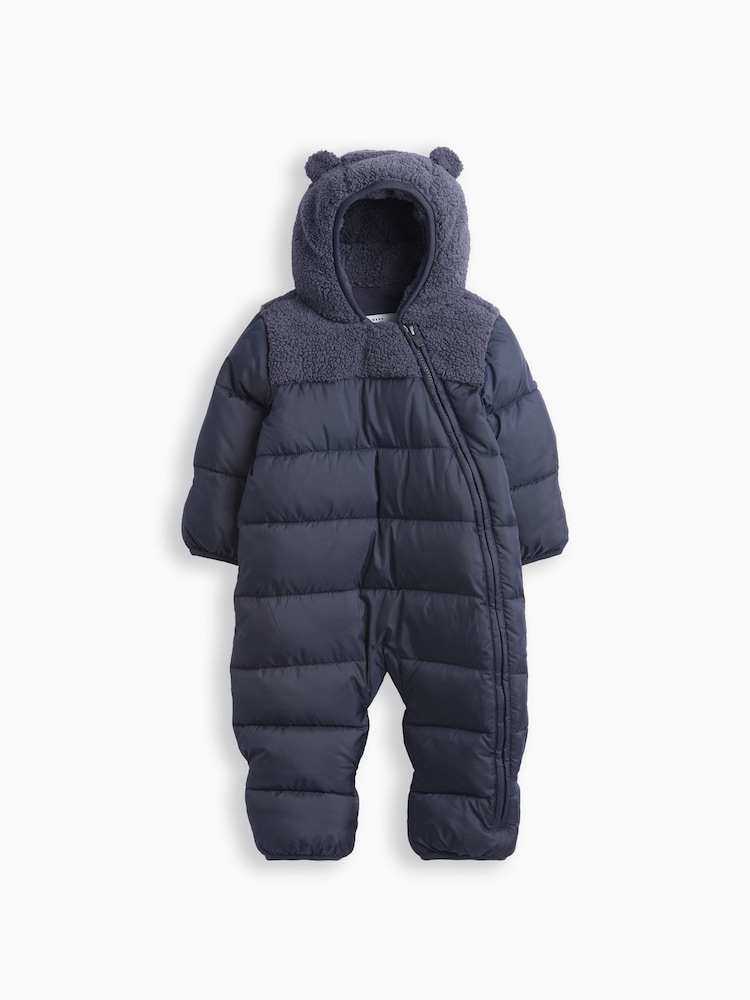 Gap Navy Hooded One-Piece Snowsuit (0-12mths) - Image 1 of 3 Gap Navy Hooded One-Piece Snowsuit (0-12mths) - Image 1 of 3
