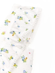Nicole Miller Jacquard Tulle White 100% Cotton Dress - Image 3 of 4