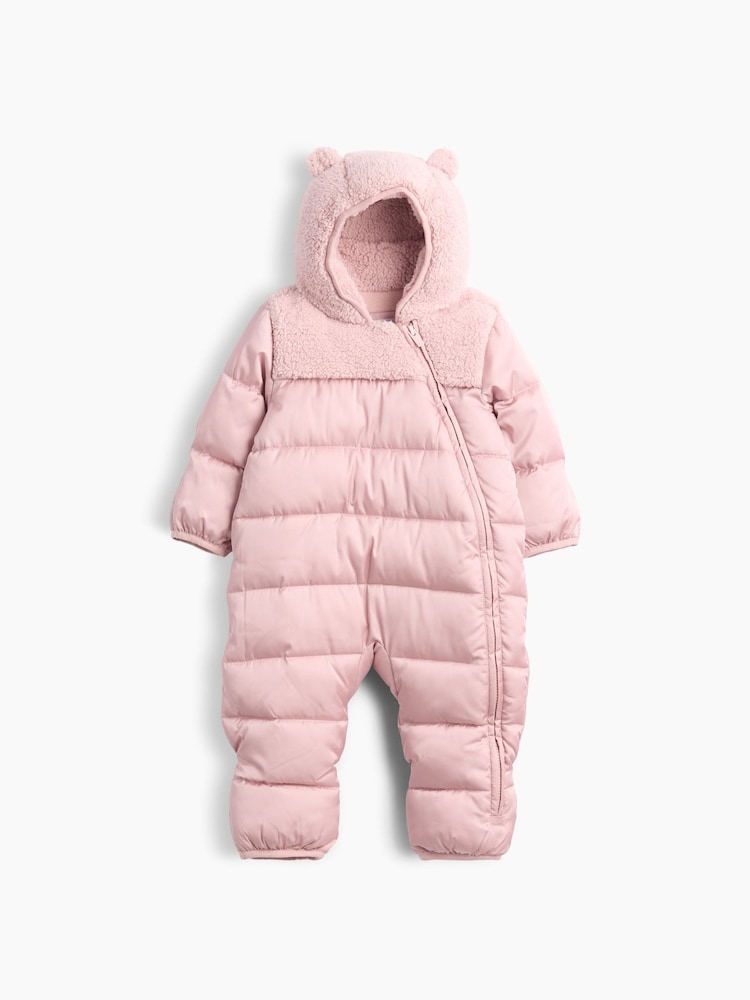 Gap Pink Hooded One-Piece Snowsuit (0-12mths) - Image 1 of 3 Gap Pink Hooded One-Piece Snowsuit (0-12mths) - Image 1 of 3