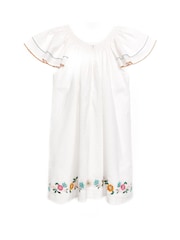 Nicole Miller Cotton White 100% Cotton Dress - Image 2 of 4