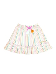 Nicole Miller Striped 100% Cotton Multi Skirt - Image 1 of 4