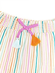 Nicole Miller Striped 100% Cotton Multi Skirt - Image 3 of 4