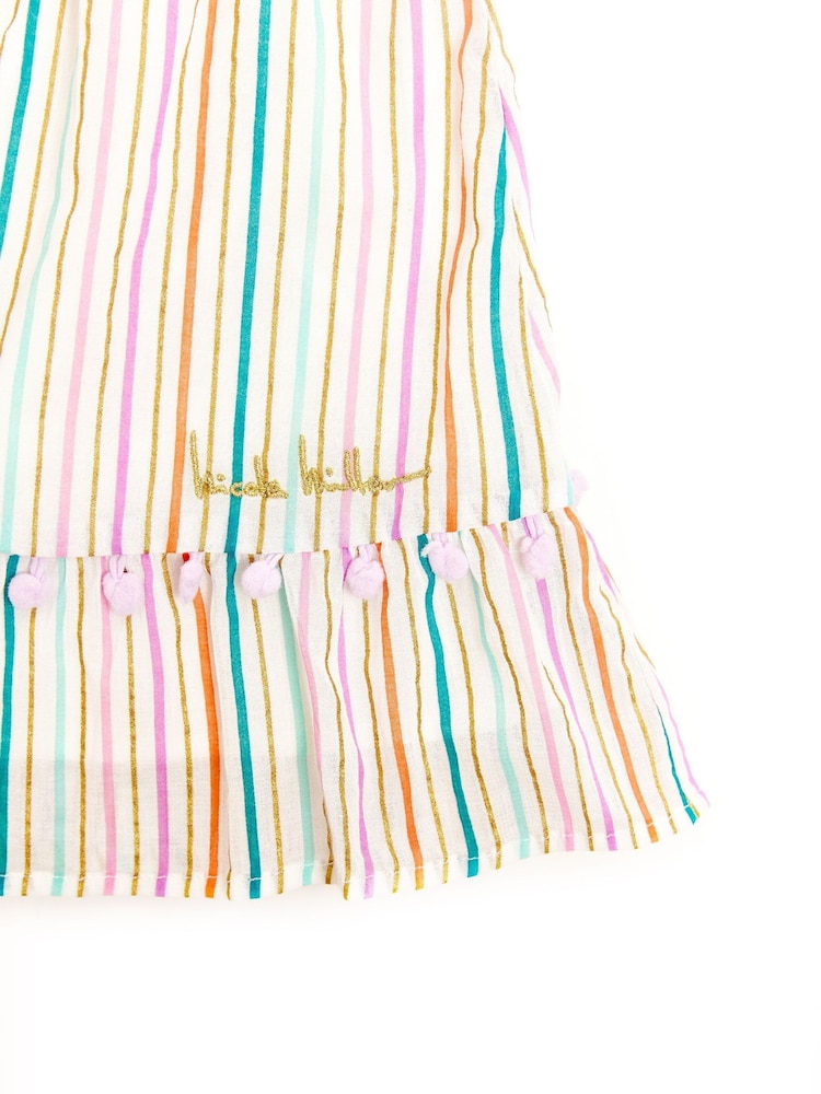 Nicole Miller Striped 100% Cotton Multi Skirt - Image 4 of 4