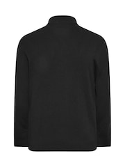 BadRhino Big & Tall Black Milano Quarter Zip Jumper - Image 3 of 3