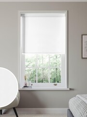 White Albans Made to Measure Roller Blind - Image 1 of 6