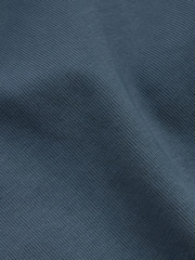 Navy Blue Garment Dye Heavyweight Relaxed Cotton T-Shirt - Image 8 of 8